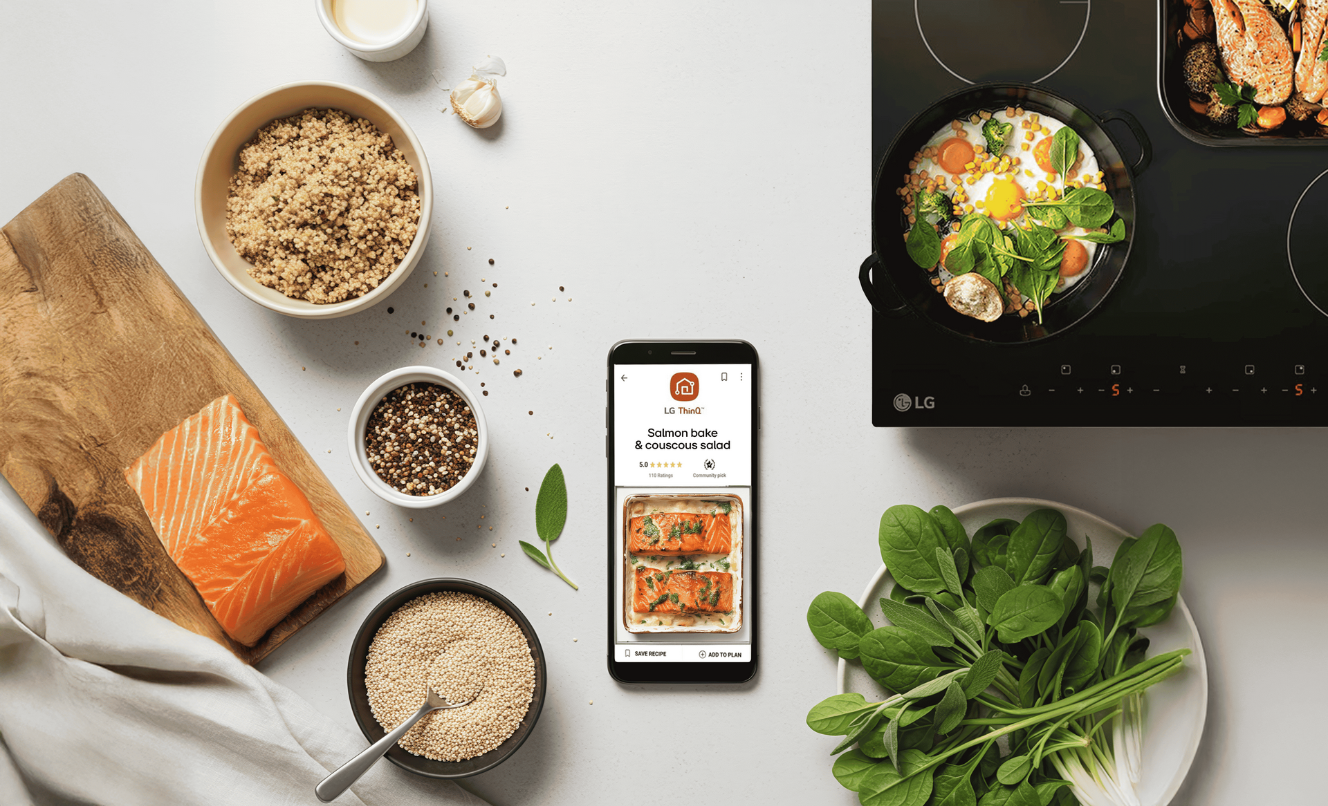 Exploring ThinQ Recipes And Smart Cooking Modes Designed For Lighter Summer Meals.