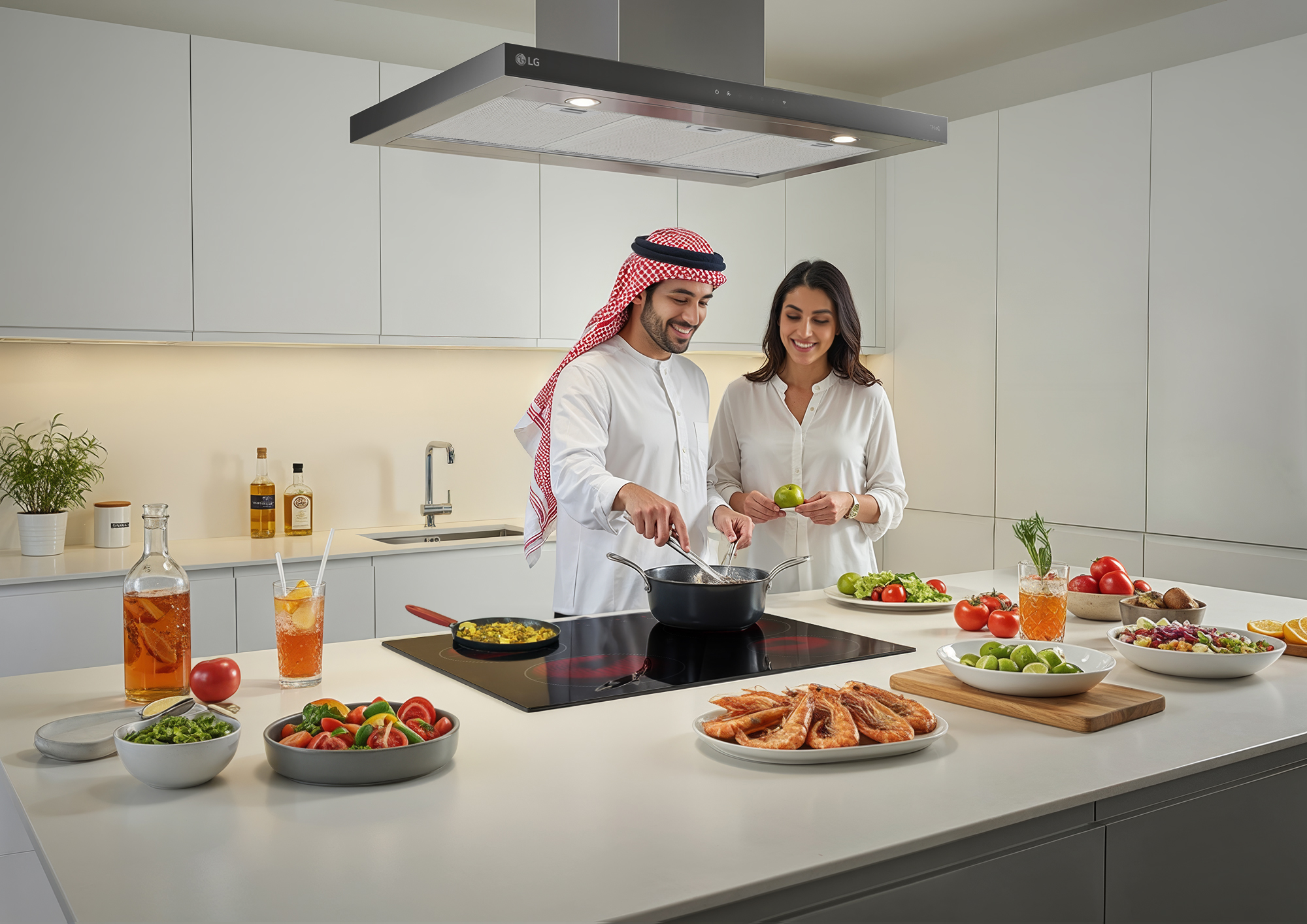 Beat the Summer Heat: Smart & Speedy Cooking with Your LG Induction Hob and ThinQ® Hood
