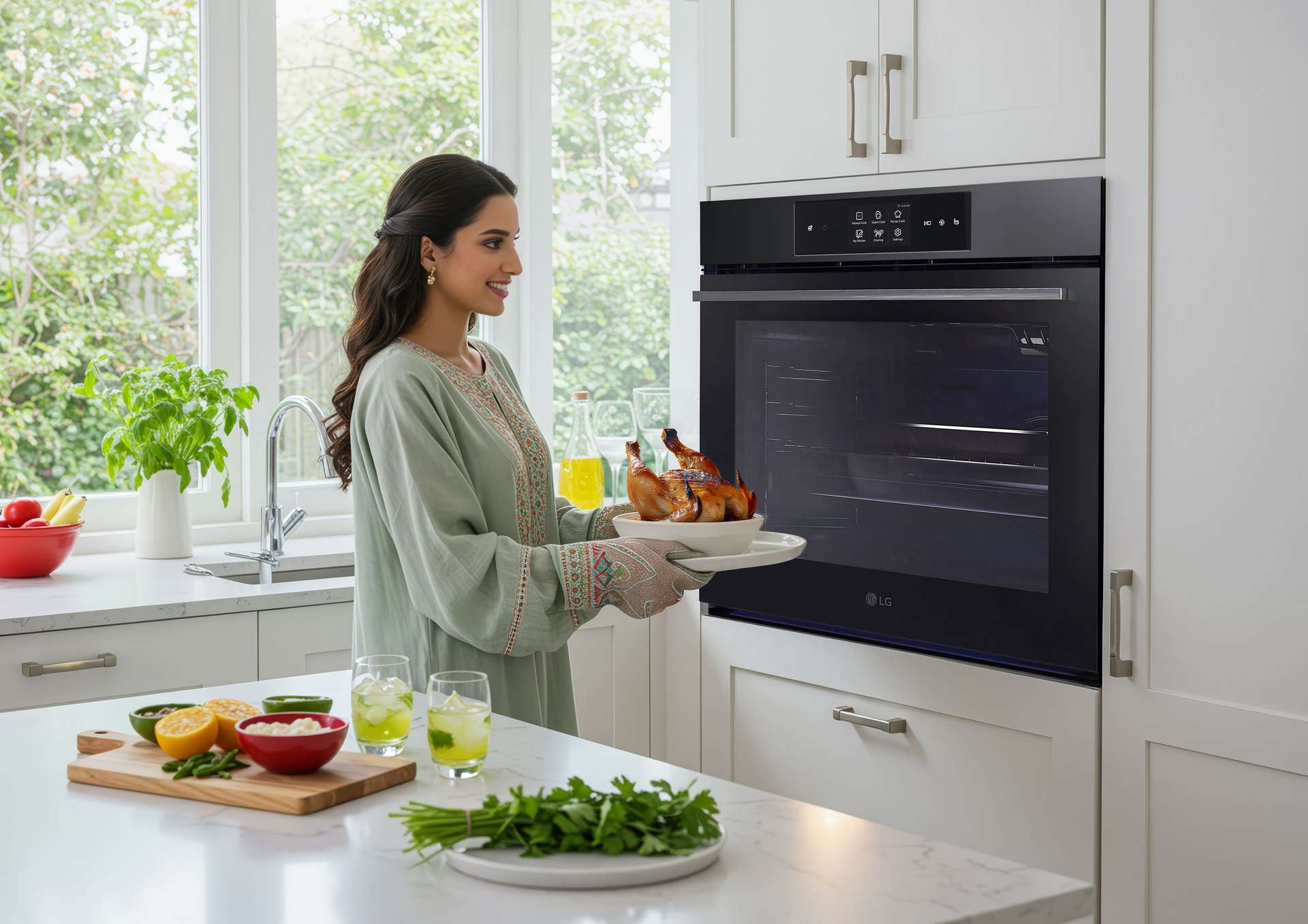  Beating the Heat in the Kitchen: Quick and cool meal preparations.
